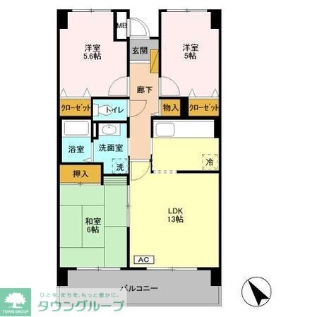 フェアール習志野の物件間取画像